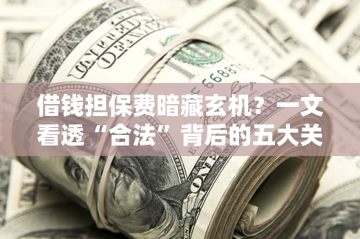 济南借钱担保费暗藏玄机？一文看透“合法”背后的五大关键陷阱