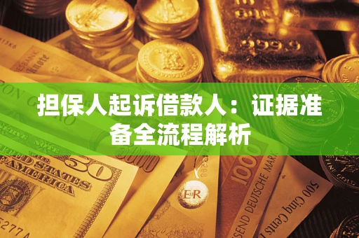 济南担保人起诉借款人：证据准备全流程解析