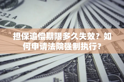 济南担保追偿期限多久失效？如何申请法院强制执行？