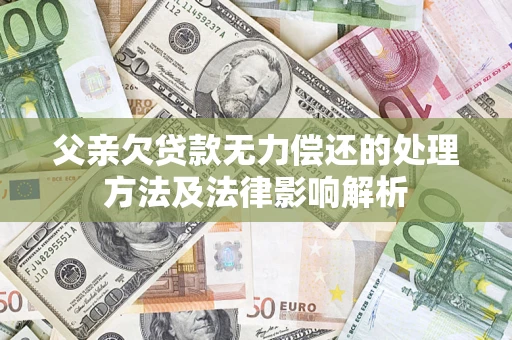 济南父亲欠贷款无力偿还的处理方法及法律影响解析